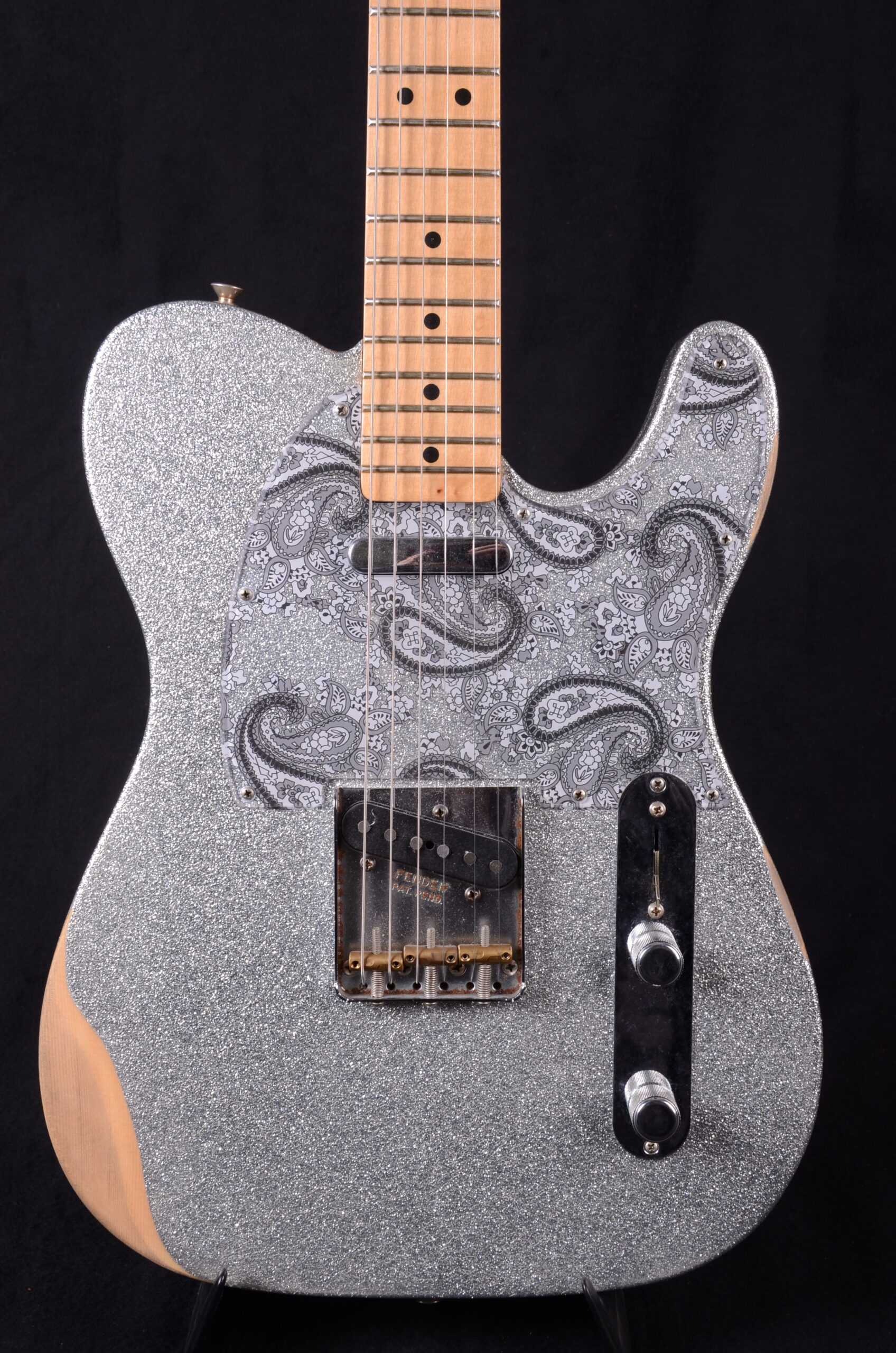Fender Brad Paisley Road Worn Telecaster MN Silver Sparkle – Bild 3