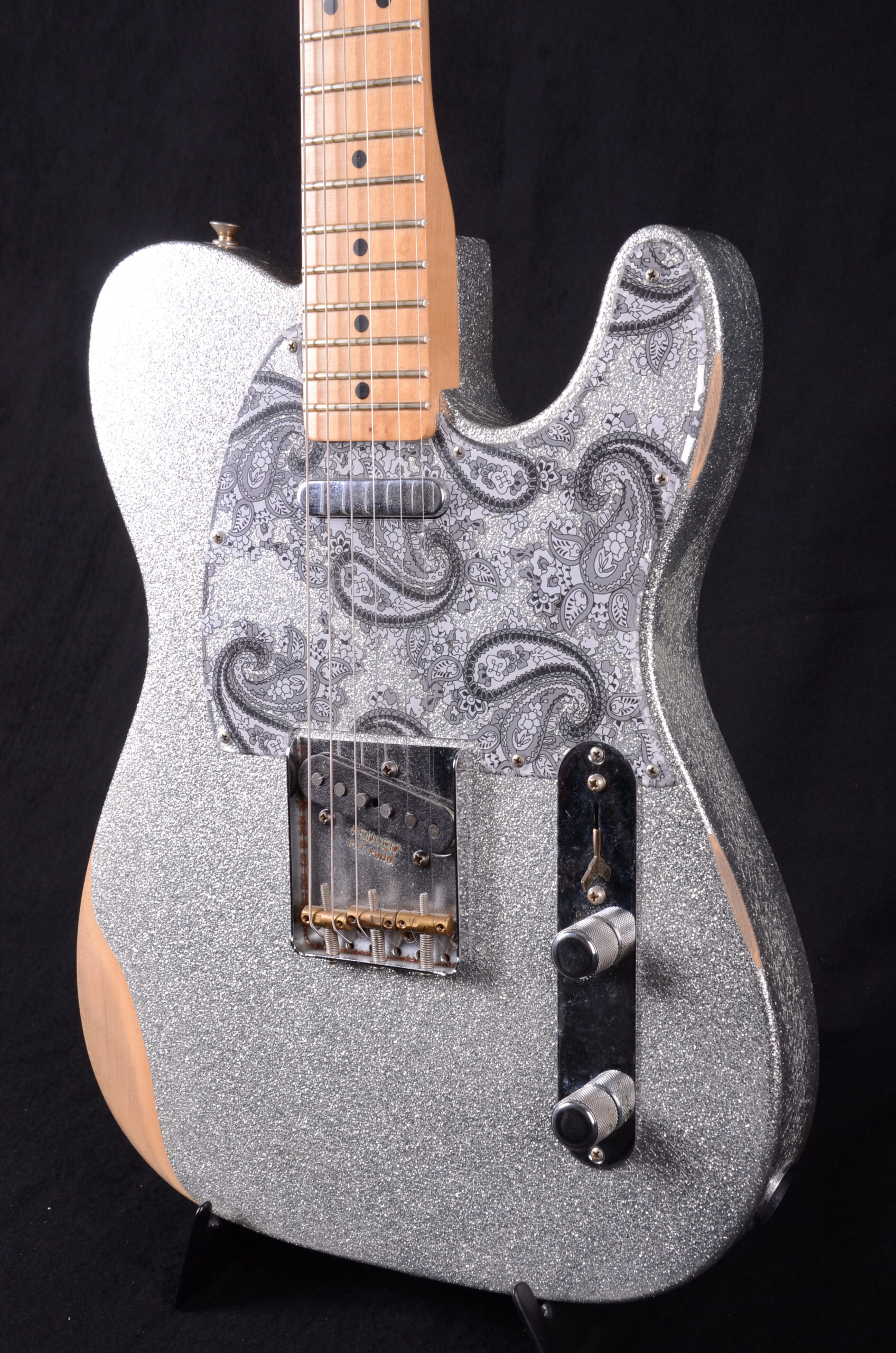 Fender Brad Paisley Road Worn Telecaster MN Silver Sparkle – Bild 5