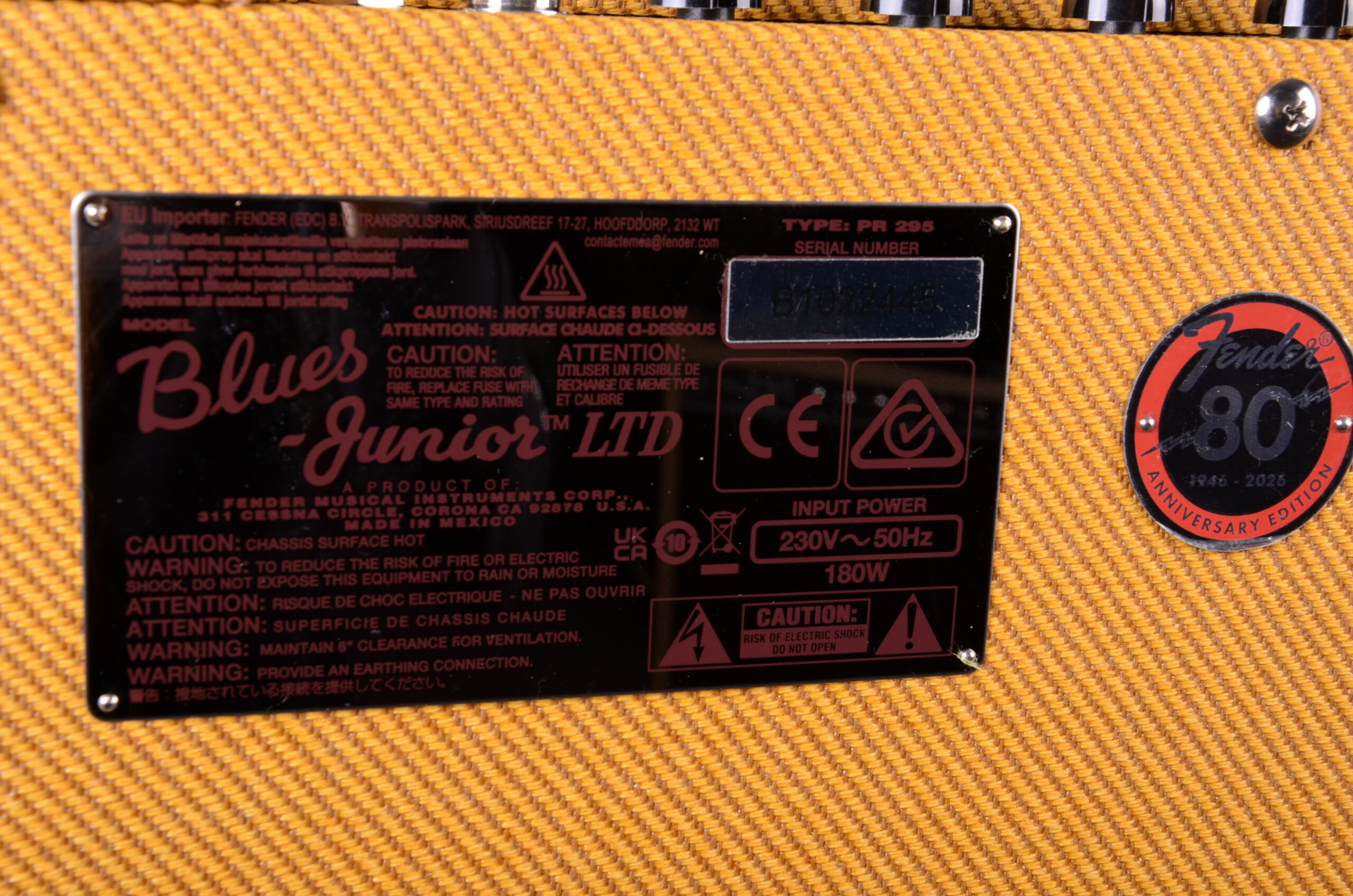 Fender Blues Junior Lacquered Tweed – Bild 6